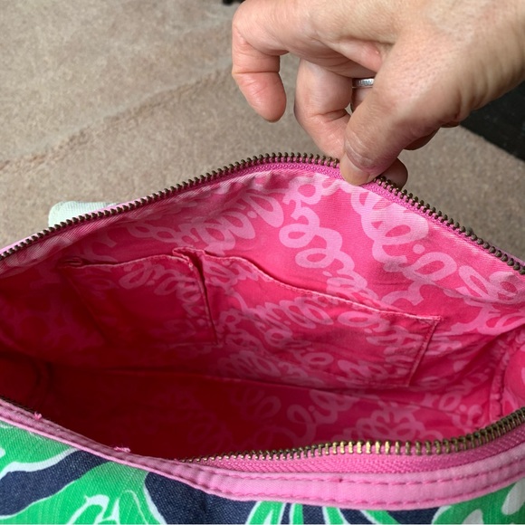 Lilly Pulitzer Floral Print Fabric Small Duffle Barrel Doctor Bag Shoulder Bag - Picture 11 of 16